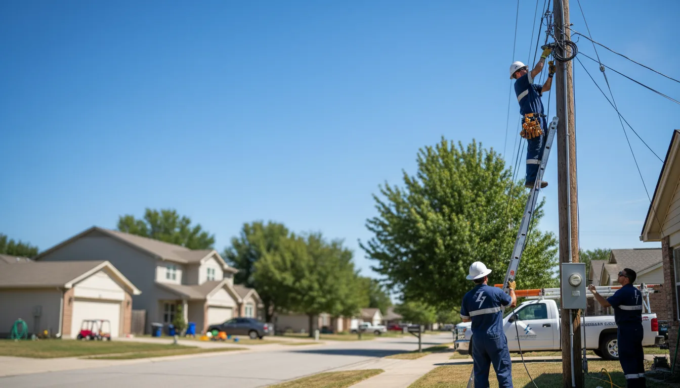Residential electrician providing installation services in Beloit, KS